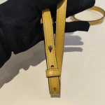 Prada, Saffiano Leather Shoulder Bag, , Yellow, Very Very  Good - Image 25