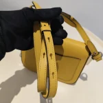 Prada, Saffiano Leather Shoulder Bag, , Yellow, Very Very  Good - Image 28
