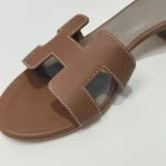 Hermes, Oasis Sandal, 38, Gold, New - Image 7