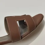 Hermes, Oasis Sandal, 38, Gold, New - Image 10