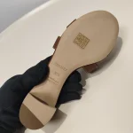Hermes, Oasis Sandal, 38, Gold, New - Image 13