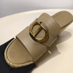 Dior, 30 Montaigne Wedge Slide, 38, Brown, Like New - Image 6