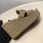 Dior, 30 Montaigne Wedge Slide, 38, Brown, Like New - Image 8