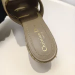 Dior, 30 Montaigne Wedge Slide, 38, Brown, Like New - Image 9