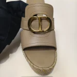 Dior, 30 Montaigne Wedge Slide, 38, Brown, Like New - Image 10