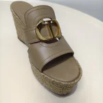 Dior, 30 Montaigne Wedge Slide, 38, Brown, Like New - Image 11
