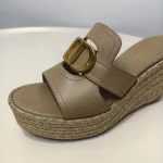 Dior, 30 Montaigne Wedge Slide, 38, Brown, Like New - Image 12