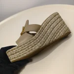 Dior, 30 Montaigne Wedge Slide, 38, Brown, Like New - Image 13