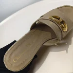 Dior, 30 Montaigne Wedge Slide, 38, Brown, Like New - Image 15