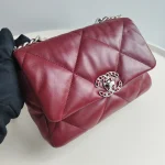 Chanel, 19 Flap Bag, 26, Red, Like New - Image 4