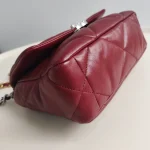 Chanel, 19 Flap Bag, 26, Red, Like New - Image 6