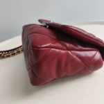 Chanel, 19 Flap Bag, 26, Red, Like New - Image 9