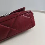 Chanel, 19 Flap Bag, 26, Red, Like New - Image 10
