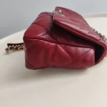 Chanel, 19 Flap Bag, 26, Red, Like New - Image 11
