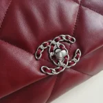 Chanel, 19 Flap Bag, 26, Red, Like New - Image 16
