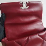 Chanel, 19 Flap Bag, 26, Red, Like New - Image 17