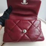 Chanel, 19 Flap Bag, 26, Red, Like New - Image 19