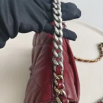 Chanel, 19 Flap Bag, 26, Red, Like New - Image 28