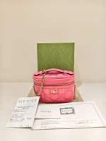 Gucci, Matelassé Mini Vanity Case , Mini, Pink, Like New - Image 2