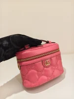 Gucci, Matelassé Mini Vanity Case , Mini, Pink, Like New - Image 14