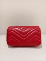 Gucci, GG Marmont , Supermini, Red, Like New - Image 5