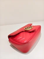 Gucci, GG Marmont , Supermini, Red, Like New - Image 11