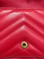Gucci, GG Marmont , Supermini, Red, Like New - Image 20