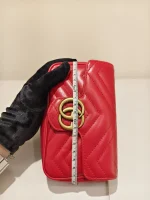 Gucci, GG Marmont , Supermini, Red, Like New - Image 31