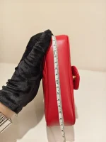 Gucci, GG Marmont , Supermini, Red, Like New - Image 33
