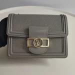 Louis Vuitton, Dauphine, Mini, Gray, Like New - Image 3