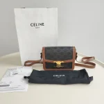 Celine, Teen Triomphe Bag, Teen, Brown, Very Good - Image 2