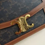 Celine, Teen Triomphe Bag, Teen, Brown, Very Good - Image 17