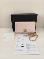Chanel, Caviar Quilted Camelia WOC, , Pink, Used Once - Image 2
