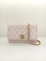 Chanel, Caviar Quilted Camelia WOC, , Pink, Used Once - Image 4