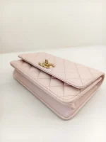 Chanel, Caviar Quilted Camelia WOC, , Pink, Used Once - Image 13