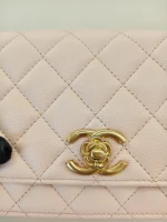 Chanel, Caviar Quilted Camelia WOC, , Pink, Used Once - Image 20