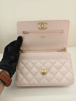 Chanel, Caviar Quilted Camelia WOC, , Pink, Used Once - Image 22