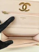 Chanel, Caviar Quilted Camelia WOC, , Pink, Used Once - Image 26