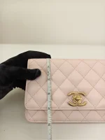 Chanel, Caviar Quilted Camelia WOC, , Pink, Used Once - Image 35
