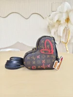 Louis Vuitton, Monogram Fall In Love Sac Coeur, , Brown, Like New - Image 4