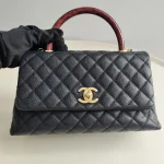 Chanel, Coco Handle, 10.5, Black, Very Very  Good - Image 3