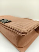 Chanel, Boy Flap Bag, 10", Beige, Very Good - Image 10