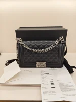 Chanel, Chanel Boy 10, 10", Black, Very Like New - Image 2