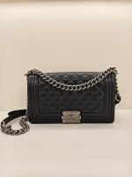 Chanel, Chanel Boy 10, 10", Black, Very Like New - Image 4