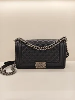 Chanel, Chanel Boy 10, 10", Black, Very Like New - Image 5