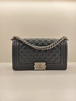 Chanel, Chanel Boy 10, 10", Black, Very Like New - Image 9