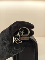 Chanel, Chanel Boy 10, 10", Black, Very Like New - Image 22