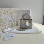 Dior, Mini Lady Dior, Mini, Gray, Very Very  Good - Image 2