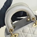 Dior, Mini Lady Dior, Mini, Gray, Very Very  Good - Image 8