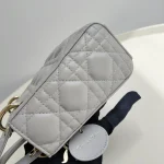 Dior, Mini Lady Dior, Mini, Gray, Very Very  Good - Image 18